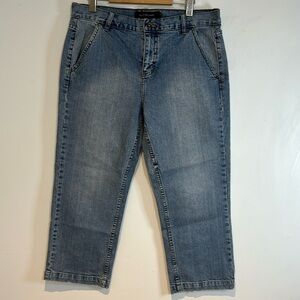 Vintage Calvin Klein wide leg cropped jeans size 12